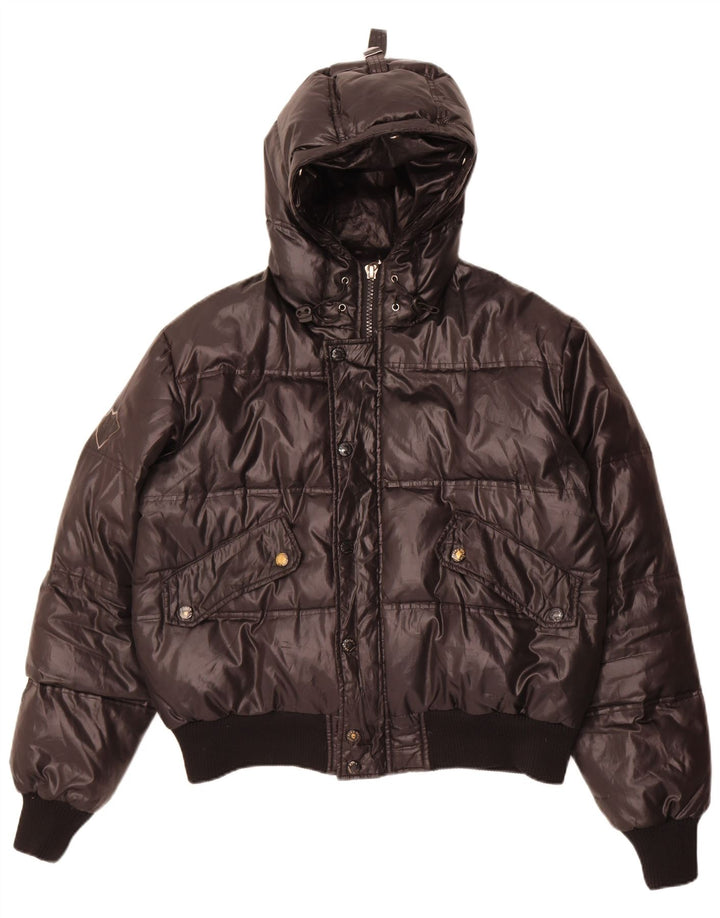 Bomb Boogie Veste matelassée à capuche pour homme UK 40 Large Noir Polyester