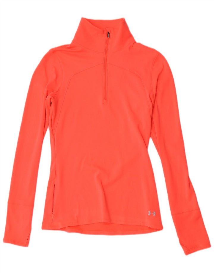 Under Armour Haut de survêtement ajusté pour femme UK 12 Rose moyen