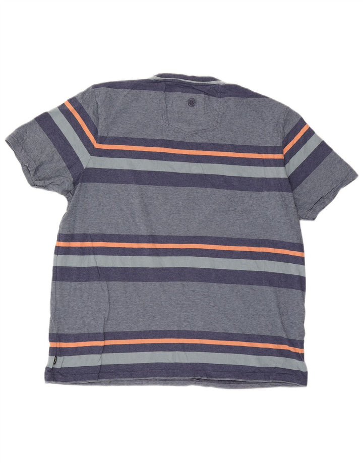 Fat Face T-Shirt Homme Top 2XL Bleu Rayé