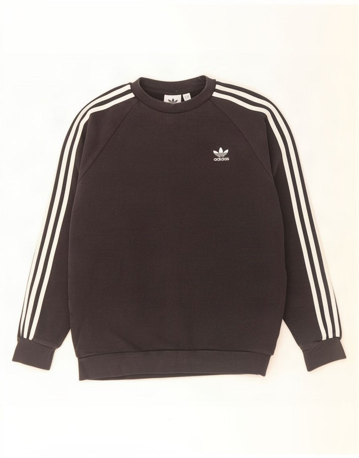 Adidas Sweat-shirt pour homme en coton noir moyen