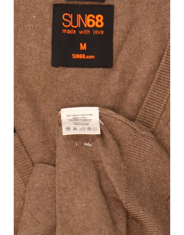 Cardigan pour hommes Sun68 Medium Beige en coton