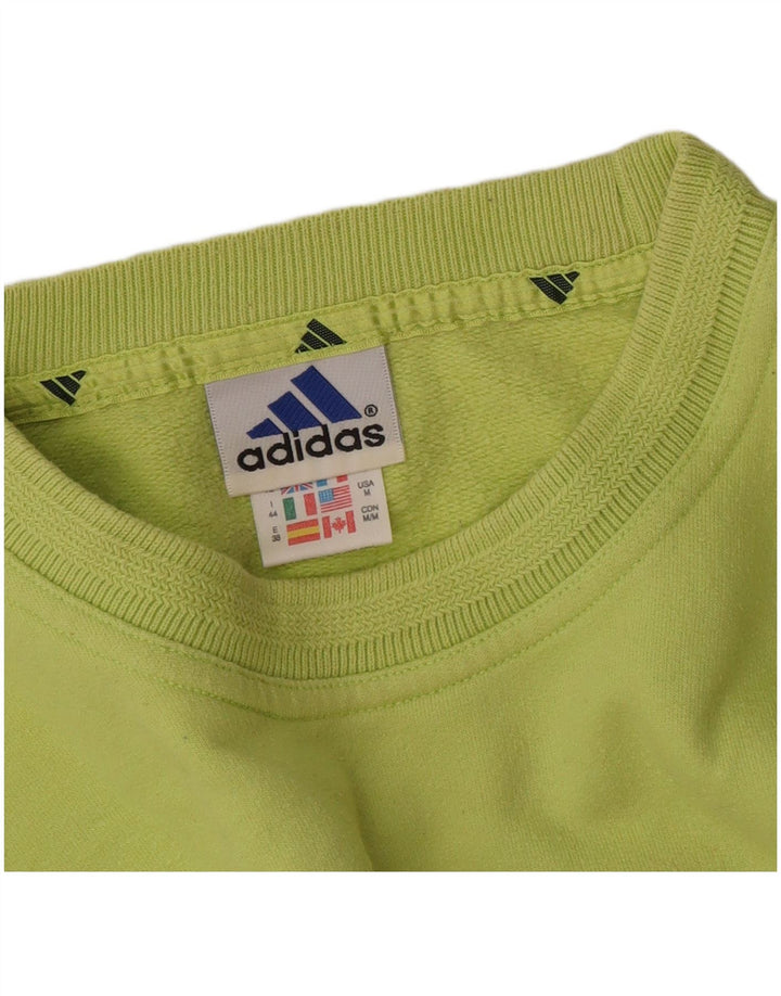 Adidas Sweat-shirt pour femme UK 12 en coton vert moyen