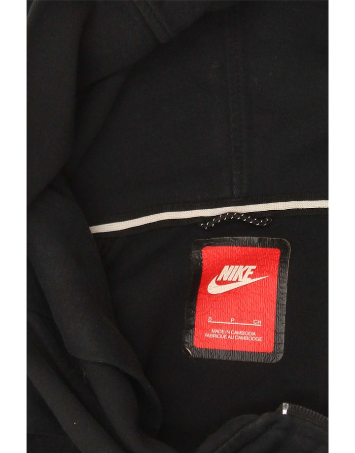 Nike Pull à capuche zippé surdimensionné pour femme UK 10 Petit Noir