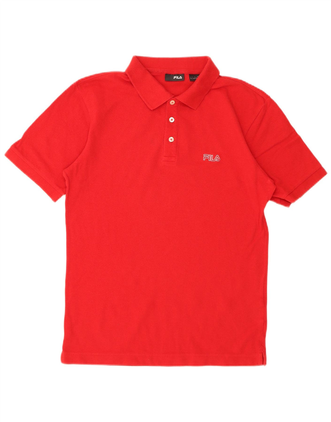 FILA Mens Polo Shirt Small Red Cotton