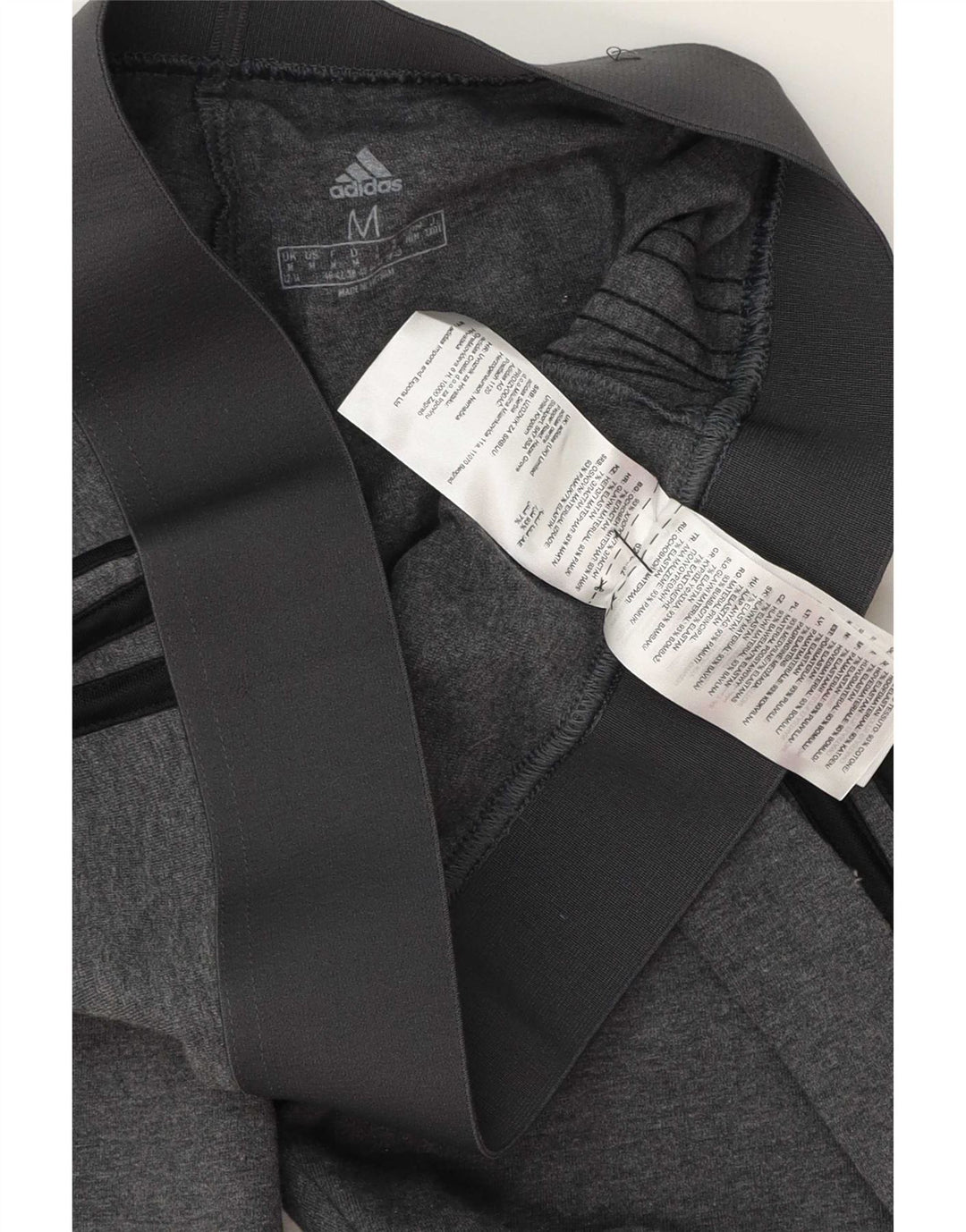 Adidas Leggings Femme UK 12/14 Coton Gris Moyen
