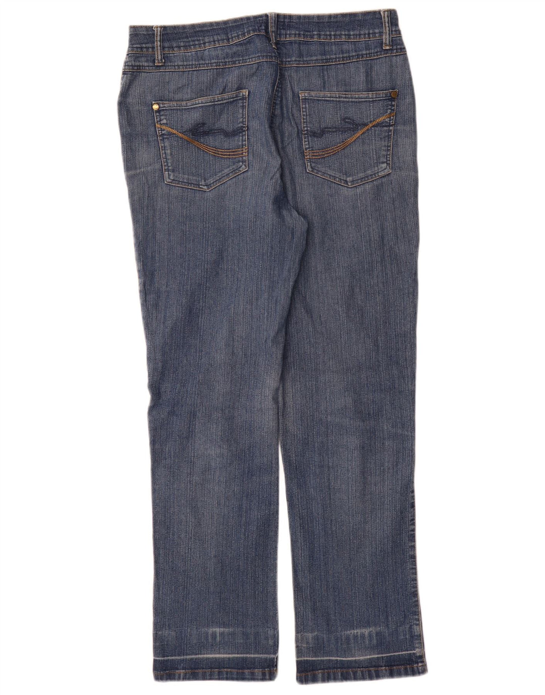 M&Co Jean droit pour femme UK 12 Medium W32 L30 Bleu