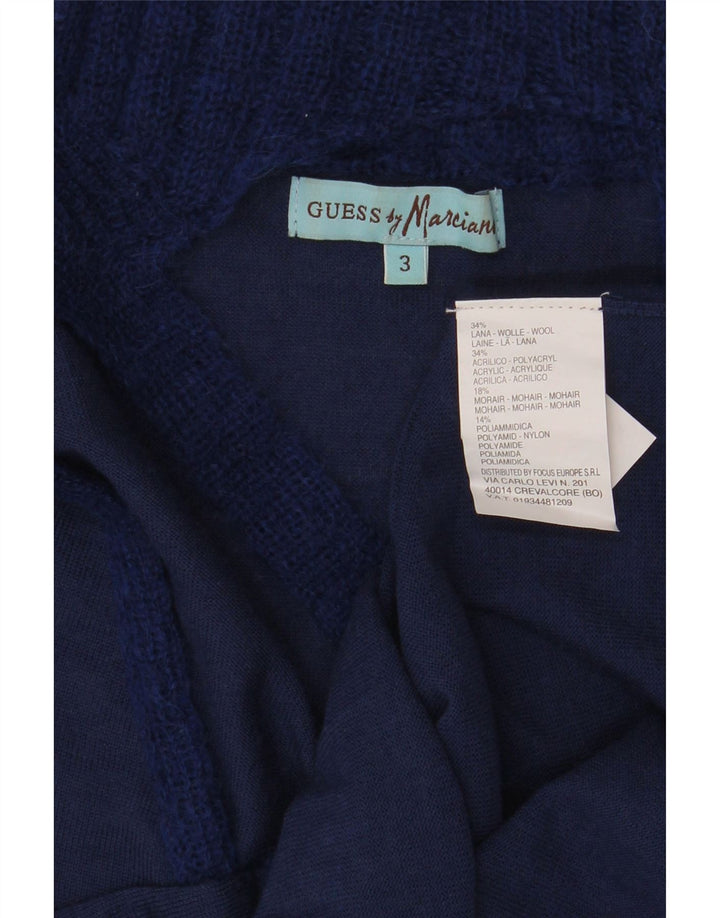 Guess Marciano Pull à col roulé pour femme US 3 Petite laine bleu marine