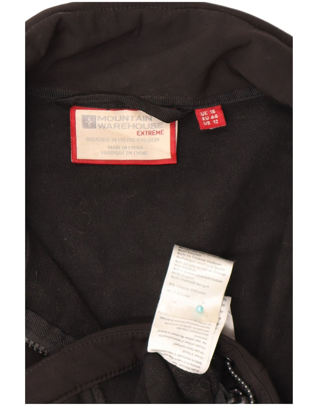Mountain Warehouse Veste de survêtement Liner pour femme UK 16 Large Noir