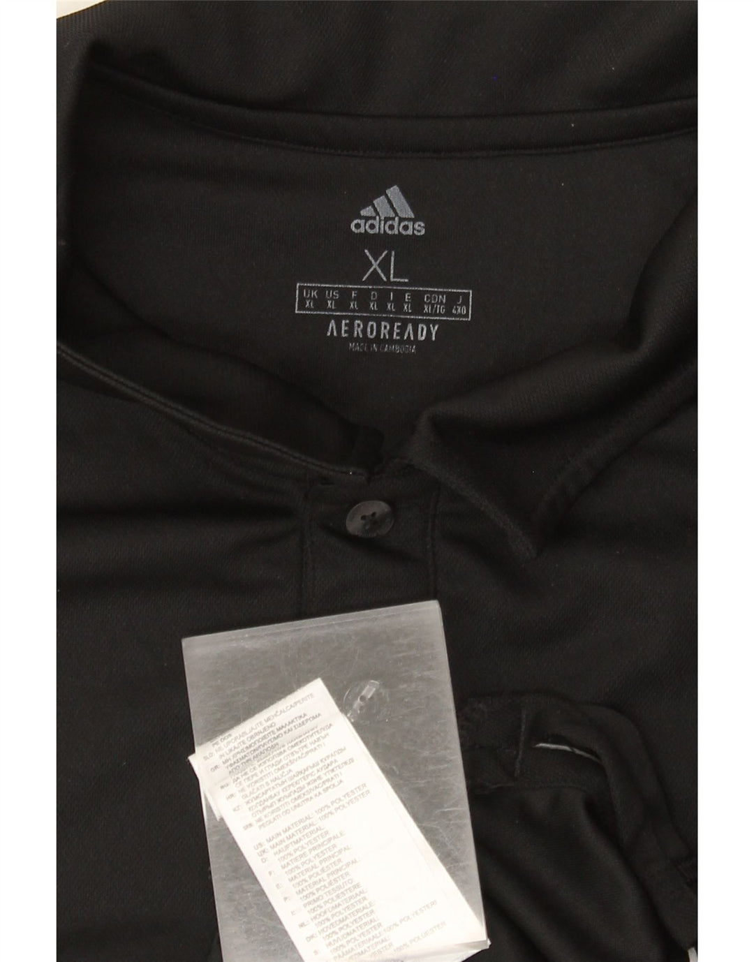 Adidas Homme Aeroready Polo XL Noir Polyester