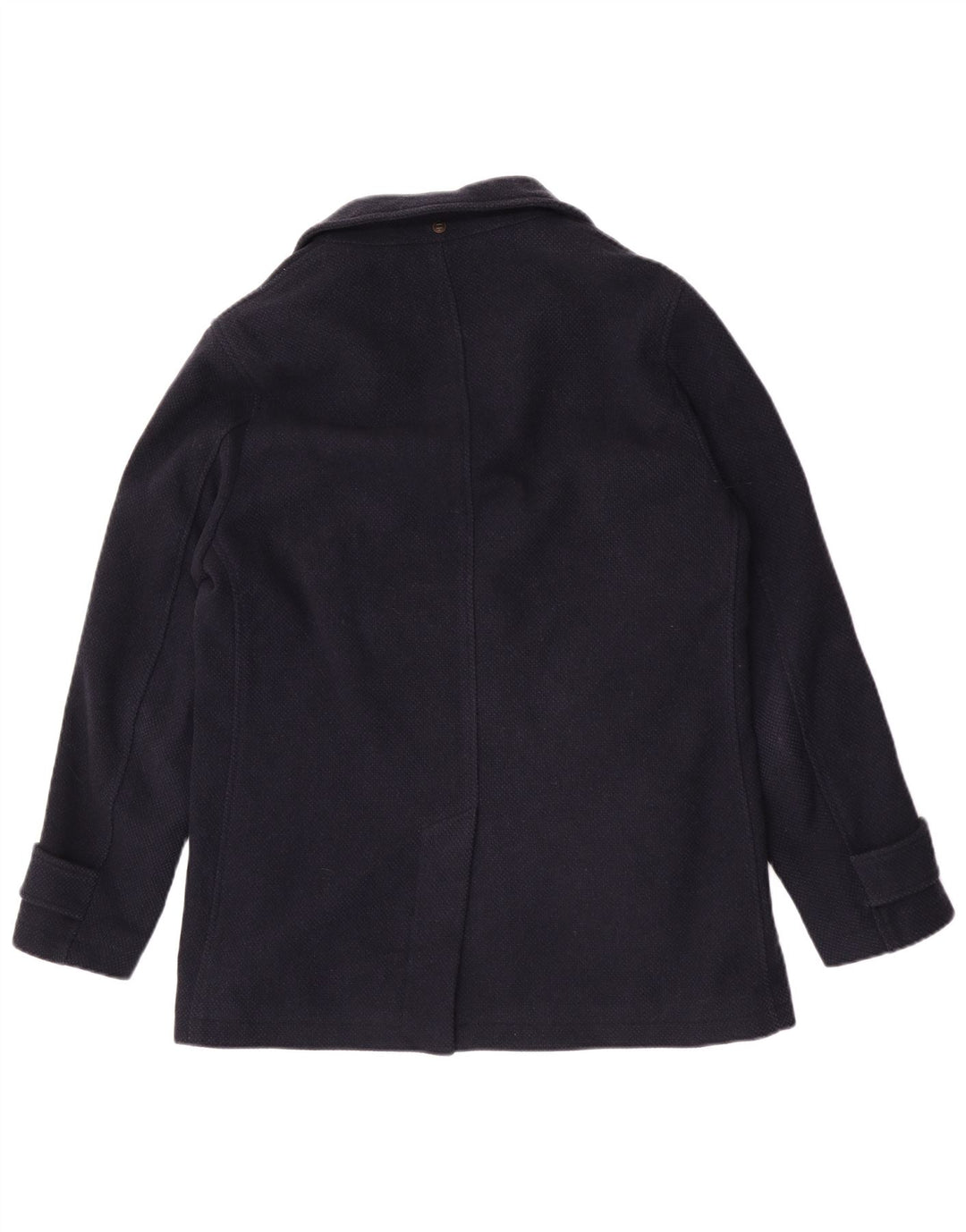 Massimo Dutti Caban Homme UK 38 Laine Bleu Marine Moyen