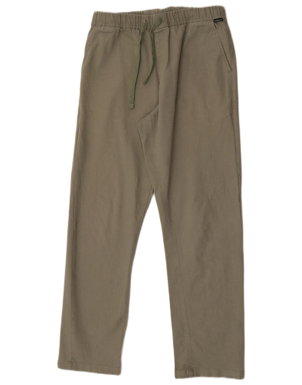 Quiksilver Pantalon droit homme Small W28 L30 Vert Coton