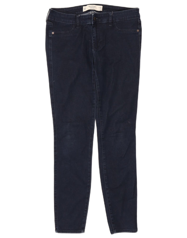 Abercrombie & Fitch Jean skinny pour femme US 10 Large W30 L29 Bleu marine