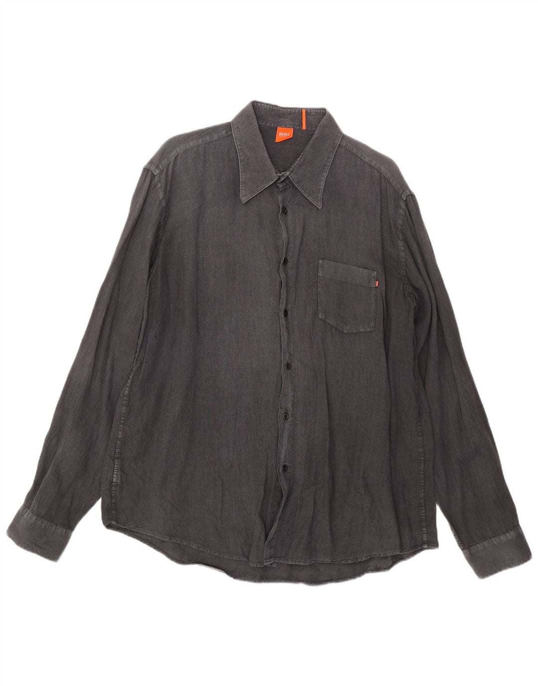 Hugo Boss Chemise XL Gris Lin Homme