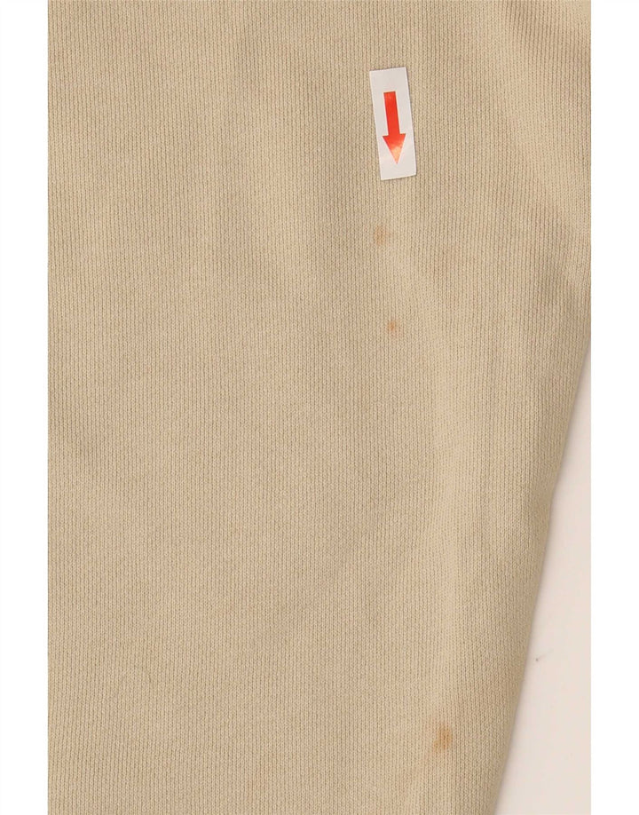 Pantalon De Survêtement Zara Homme Joggers Coton Beige Moyen