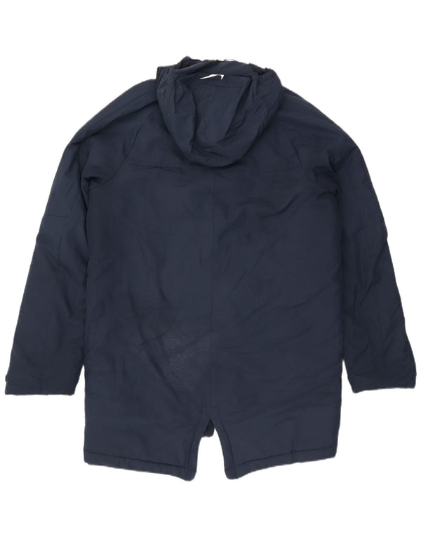 Nike Manteau coupe-vent à capuche pour homme UK 38 Bleu marine moyen Polyester