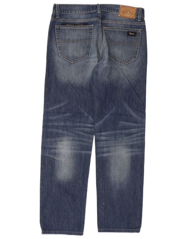 Harmont & Blaine Jean droit coupe droite pour homme IT 50 Large W34 L30 Bleu