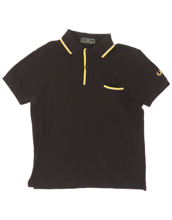 Fred Perry Polo Homme Coton Rayé Noir Moyen