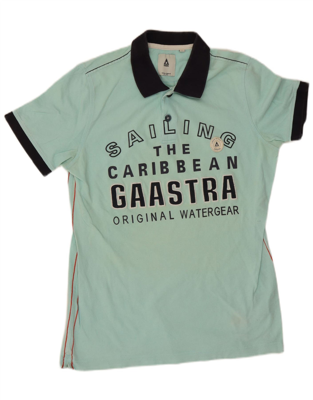 Gaastra Polo Graphique Homme Bleu Moyen Colourblock Coton