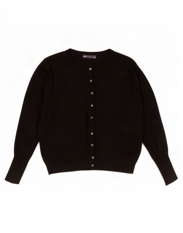 Marks & Spencer Cardigan court pour femme UK 18 XL Viscose noire