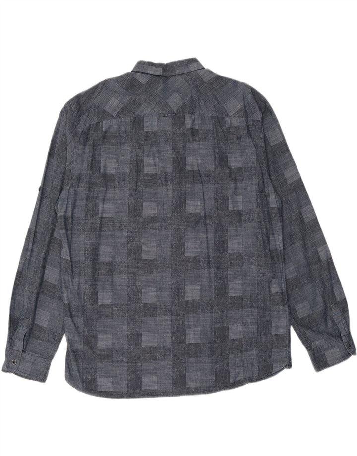 TOM TAILOR Chemise Homme 2XL Bleu Marine Géométrique