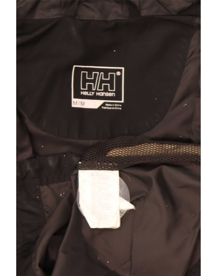 Helly Hansen Manteau coupe-vent à capuche pour femme UK 14 Medium Noir Polyester