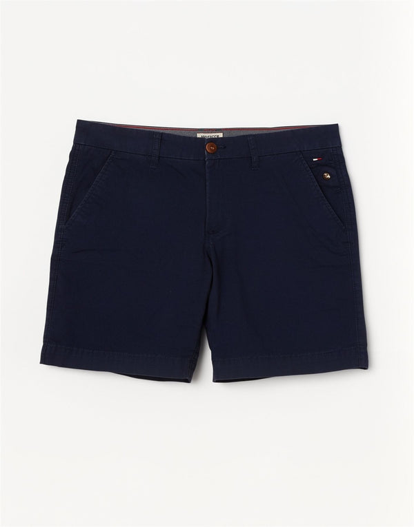 Tommy Hilfiger Short Chino Femme W25 XS Bleu Marine Coton