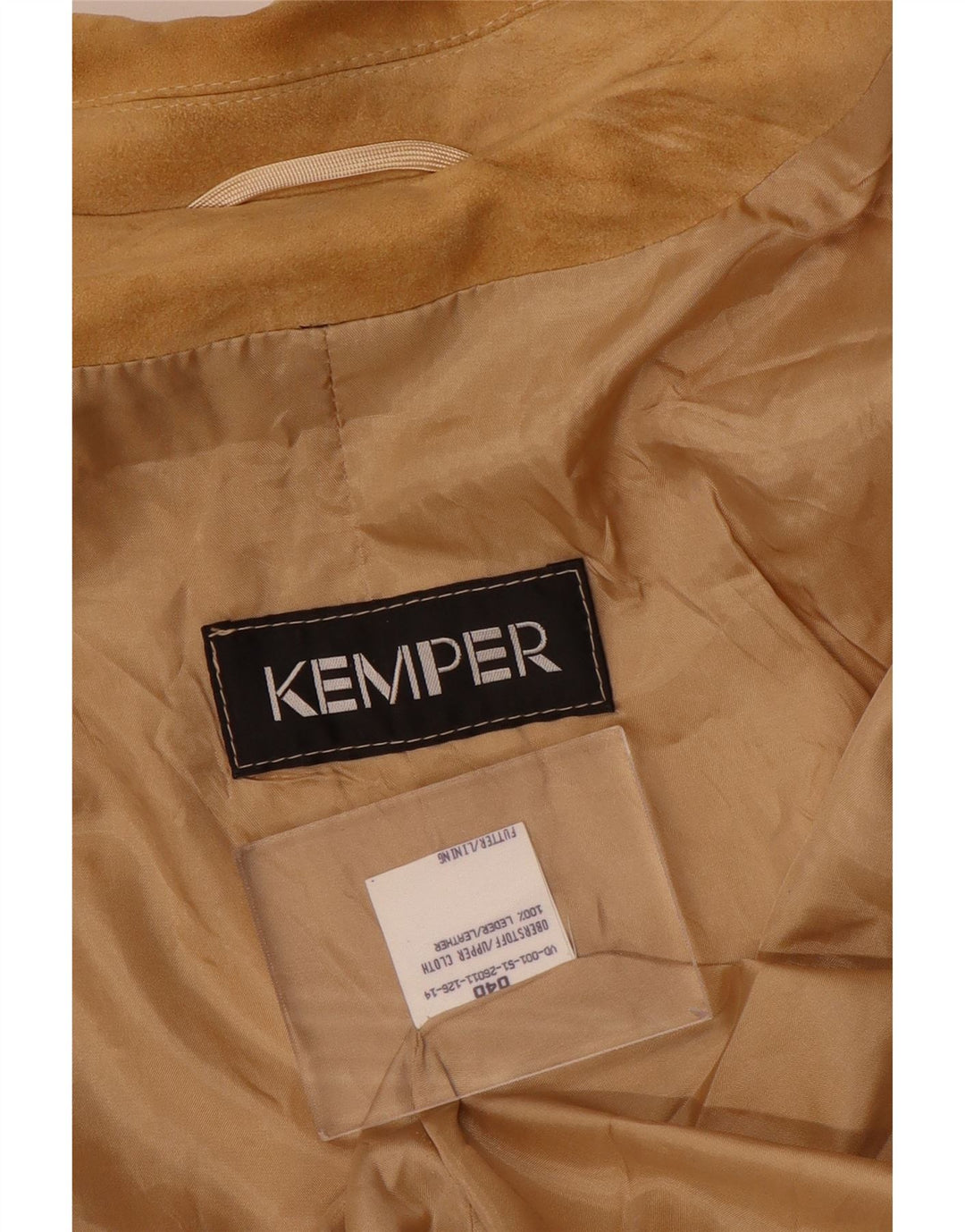 KEMPER Manteau surdimensionné en daim pour femme EU 40 Cuir marron moyen