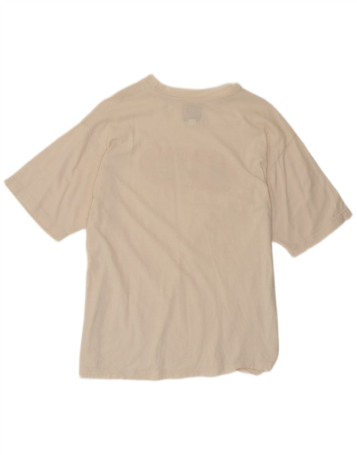 PEPE Jeans T-Shirt Graphique Homme Blanc Cassé Moyen Coton
