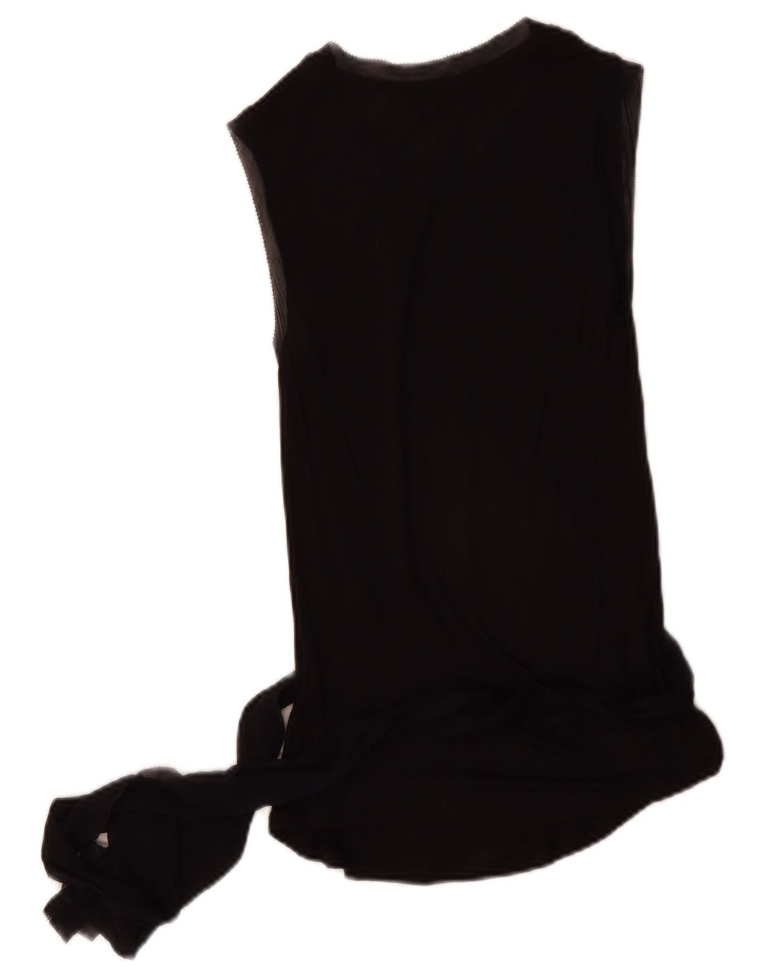 Massimo Dutti Chemisier sans manches pour femme UK 10 Petit Noir