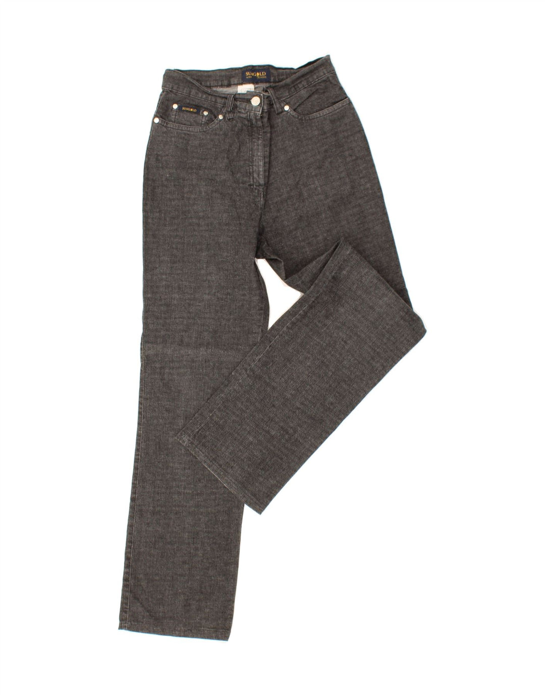 VINTAGE Womens Straight Jeans IT 44 Medium W30 L30 Grey Cotton Vintage Vintage and Second-Hand Vintage from Messina Hembry 