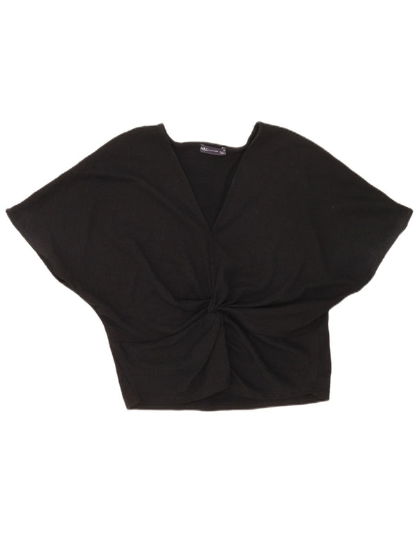 Marks & Spencer Chemisier Top UK 16 Large Noir Polyester