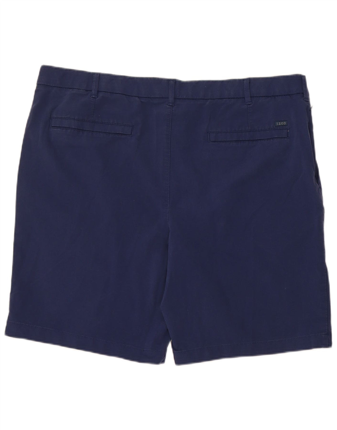 IZOD Short Chino Homme W40 XL Bleu Marine Coton