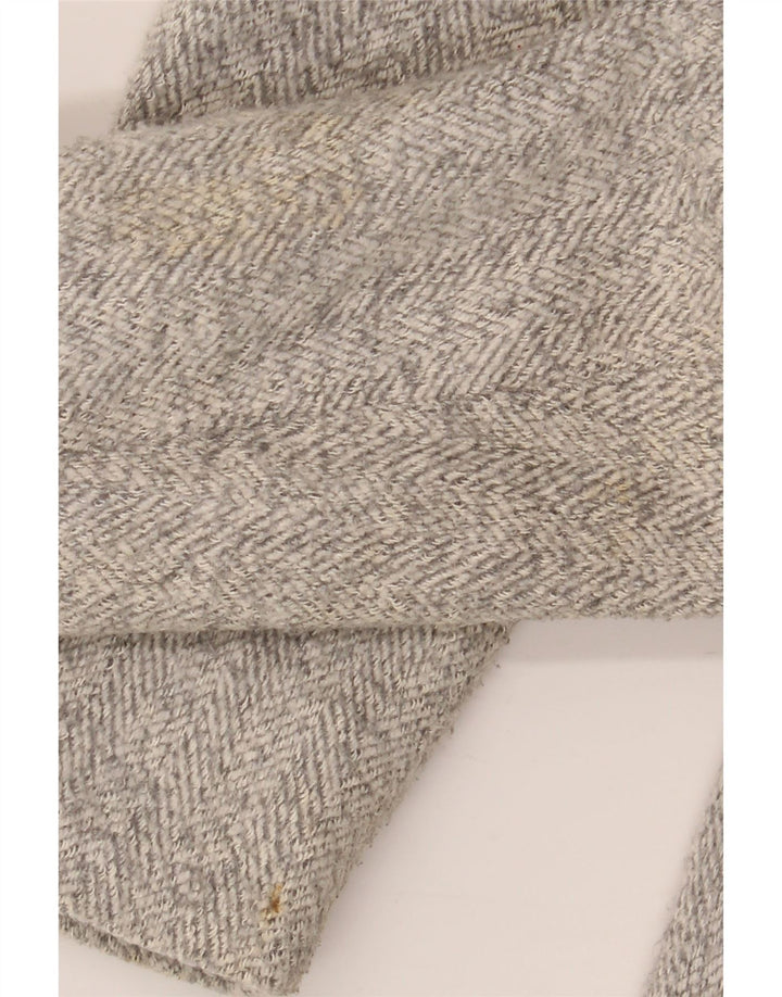 Zara Womens Pardessus UK 12 Polyester à chevrons beige moyen