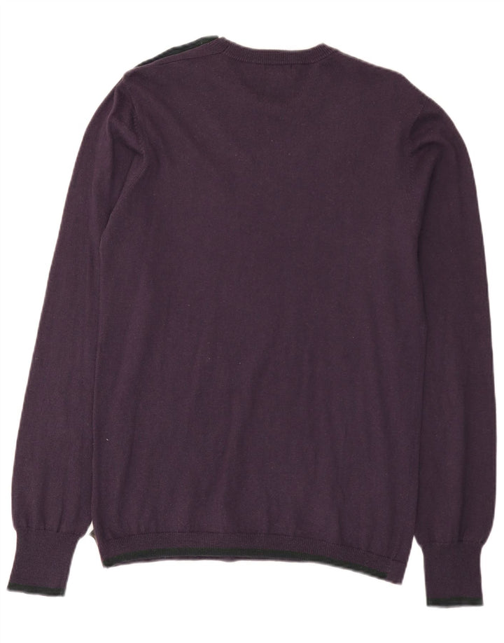 Paul Smith Pull à col rond pour homme Petit coton violet