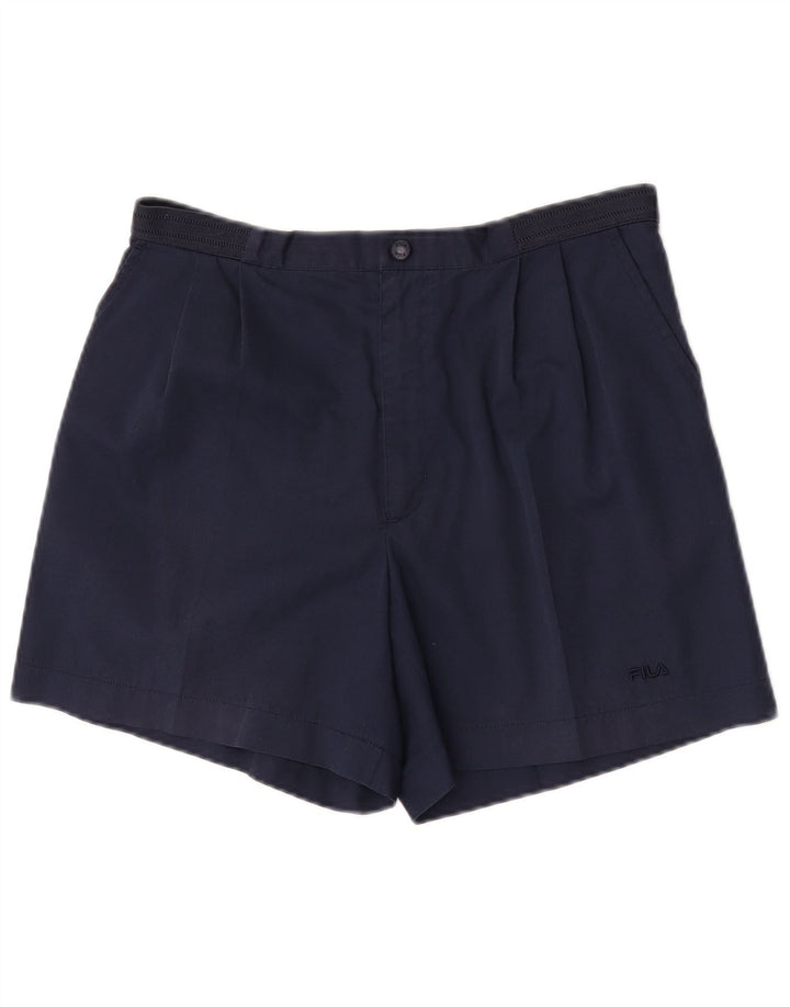 Fila Short Chino Pegged Homme IT 48 Medium W32 Bleu Marine Polyester