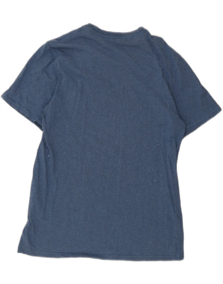 Levi's T-Shirt Graphique Femme UK 12 Bleu Moyen Coton