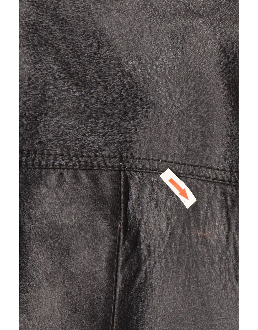 veste en cuir homme vintage UK 40 Grand Noir