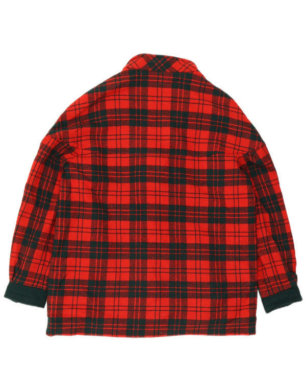 Branigan Manteau Femme UK 18 XL Laine à Carreaux Rouge