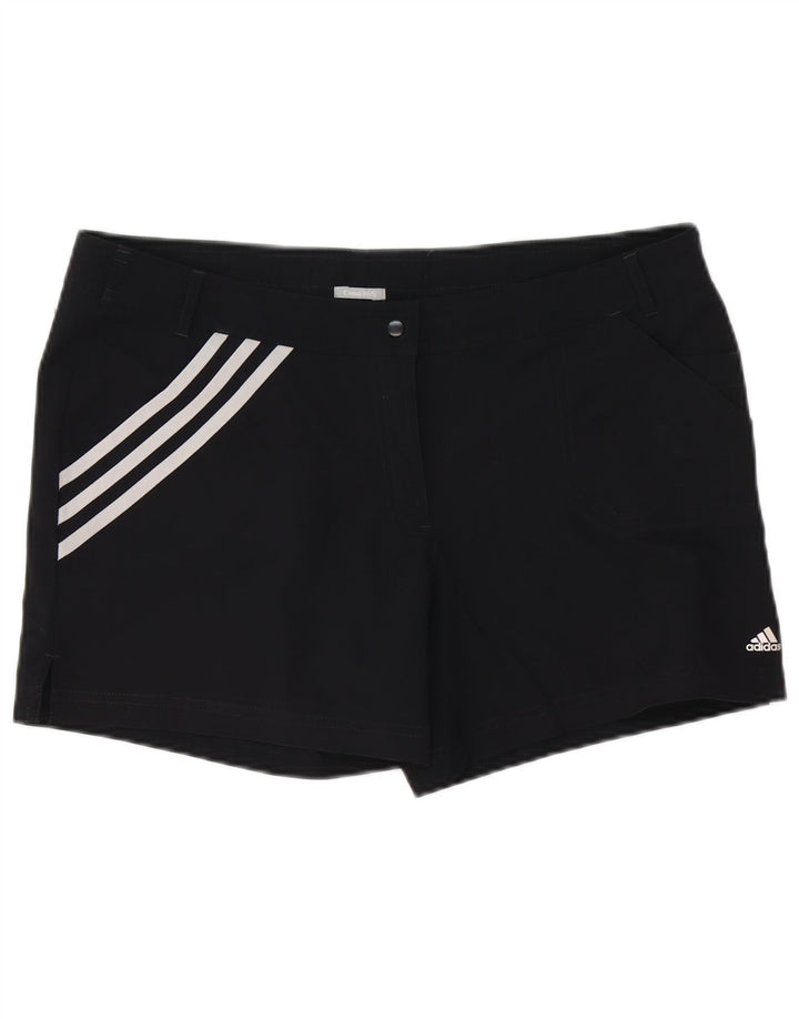 ADIDAS Short chino Clima 365 pour femme UK 16 Large W38 Noir Polyester