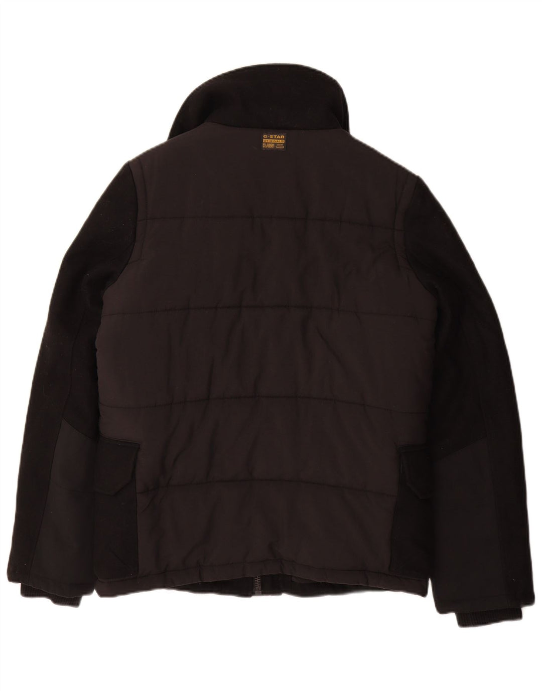 G-Star Veste matelassée graphique pour hommes UK 36 Small Black Wool