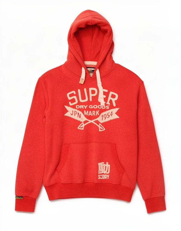 Superdry Pull à capuche graphique pour homme 2XL Rouge Coton