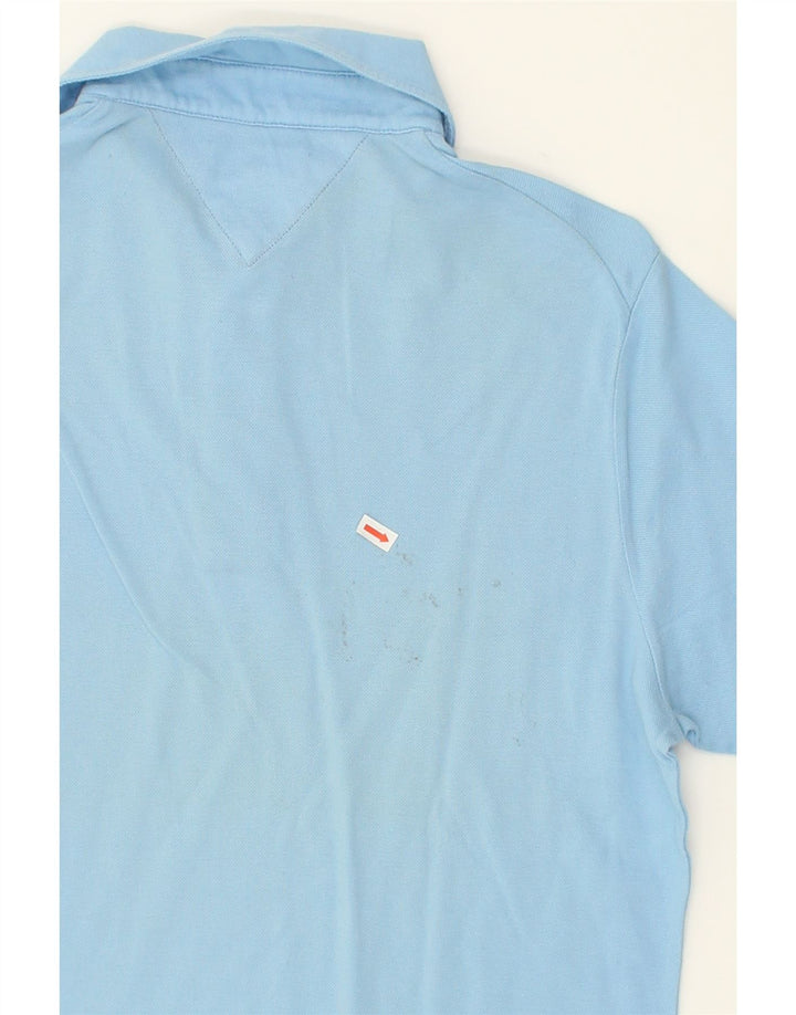 TOMMY HILFIGER Mens Polo Shirt Small Blue Cotton | Vintage Tommy Hilfiger | Thrift | Second-Hand Tommy Hilfiger | Used Clothing | Messina Hembry 