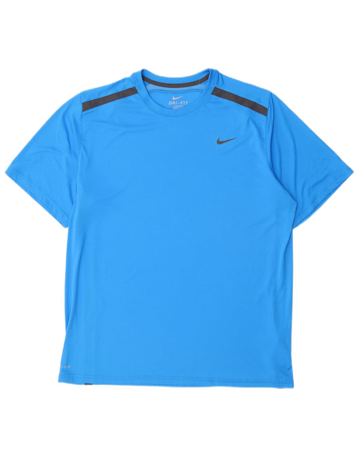 NIKE T-shirt Dri Fit pour homme XL Bleu Polyester