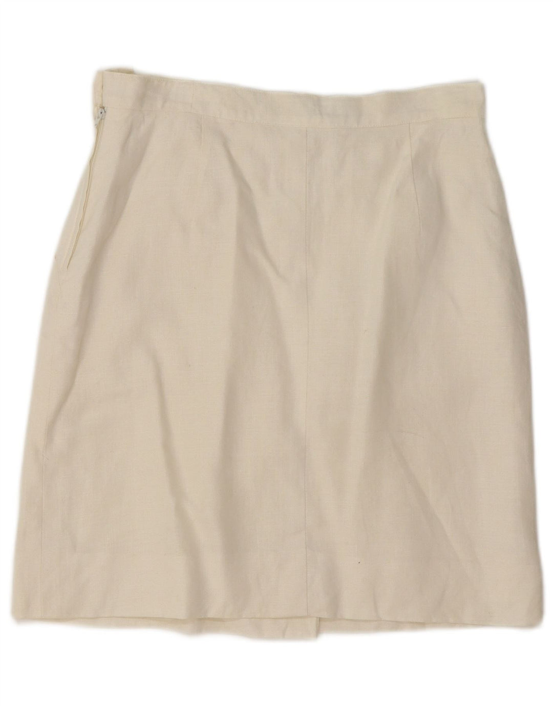 MARELLA Jupe trapèze pour femme UK 12 Medium W30 Lin blanc cassé