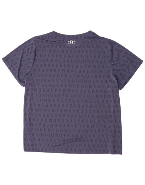 Under Armour T-Shirt Graphique Homme Top 2XL Bleu Marine Polyester