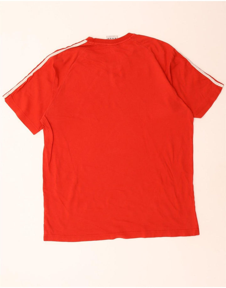 Adidas T-Shirt Homme Haut Large Rouge Coton