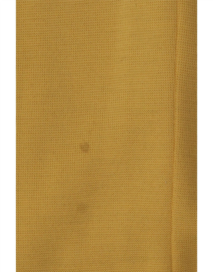Luisa Spagnoli Veste blazer en tricot à 1 bouton pour femme UK 10 Petite laine jaune