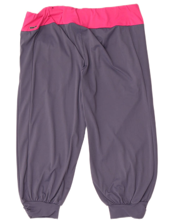 Puma Bermuda Sport Short pour Femme UK 14 Large Gris Colorblock Sports