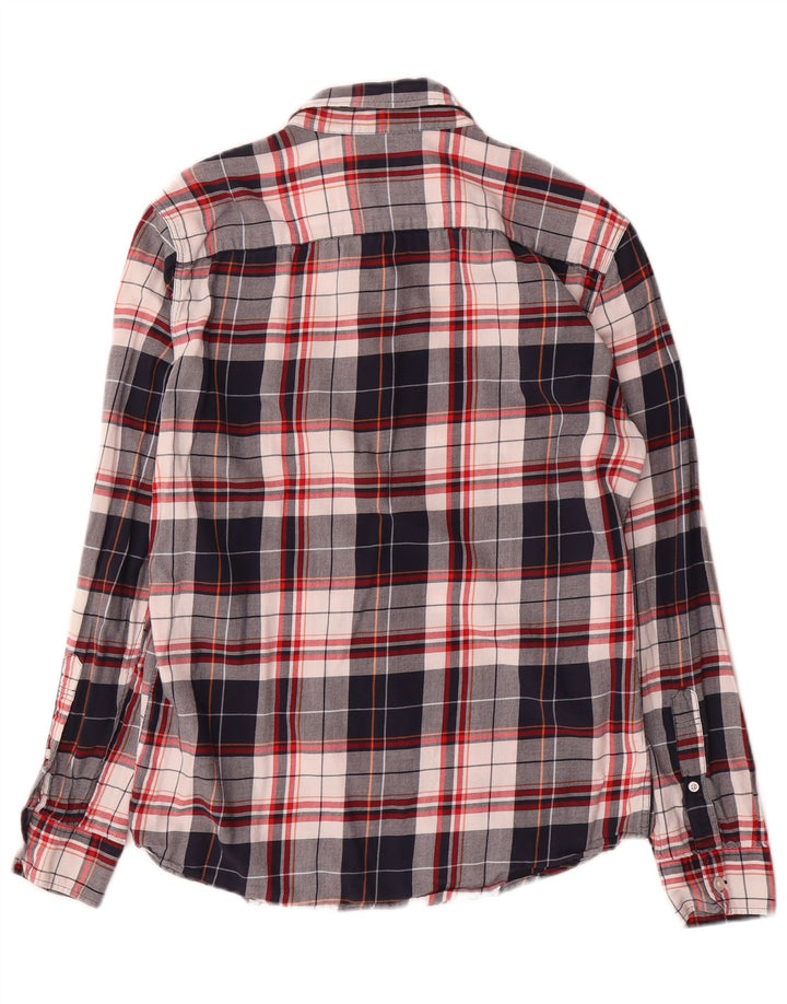 Jack Wills Chemise Slim Fit pour Homme en Coton à Carreaux Bleu Marine Petit