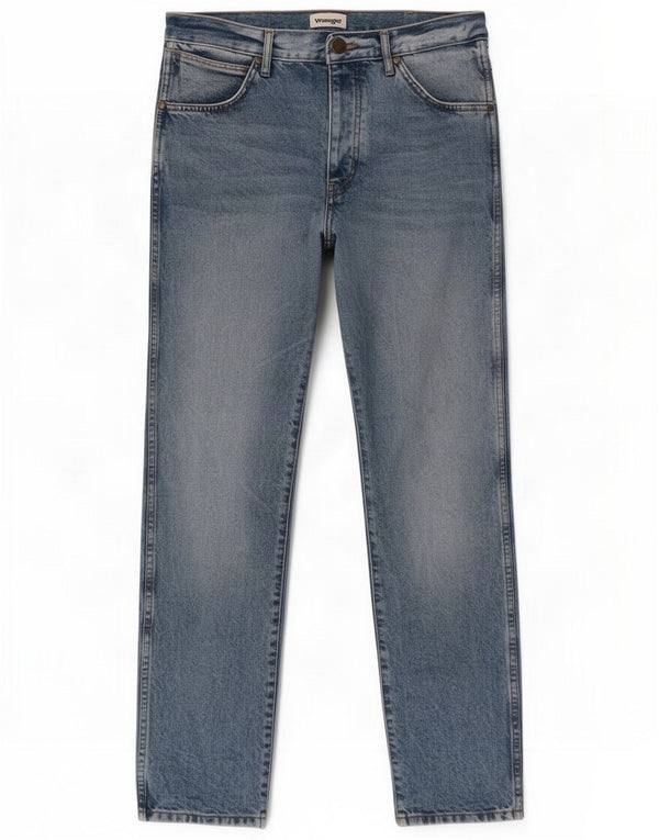 Wrangler Mens Boyton Slim Jeans W32 L32 Bleu Coton